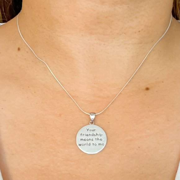 BFF Necklace Best Friend Gift Long Distance Friendship Gift Moving Away … - Picture 10 of 16
